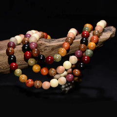 108 Beads Wenge Wood Mala Meditation Bracelet