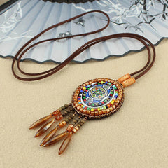 Mandala Pattern Beads Creative Necklace Pendant