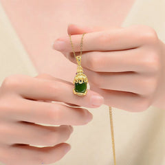 Natural Jade PiXiu Balance Necklace
