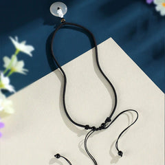 White Agate 999 Sterling Silver Black Onyx Green Sandalwood Pi Xiu Peace Buckle Six True Words Necklace Pendant