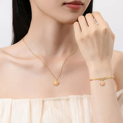 925 Sterling Silver Year Of The Snake Golden Snake Luck Bracelet Necklace Pendant