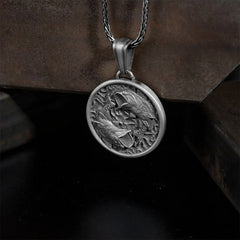 Pure Tin Polished Koi Fish Wealth Necklace Pendant