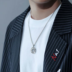 Renbeads Koi Fish Dragon Peace Buckle Wealth Necklace Pendant