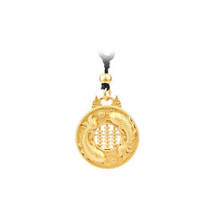 Gold Plated Copper Koi Fish Strength Necklace Pendant