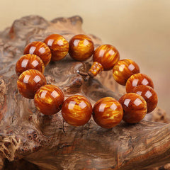 Golden Sea Willow Success Bracelet Mala
