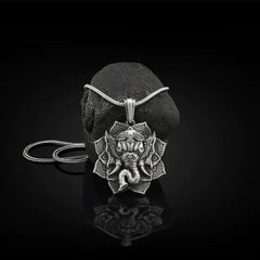 Pure Tin Elephant Protection Amulet Necklace Pendant