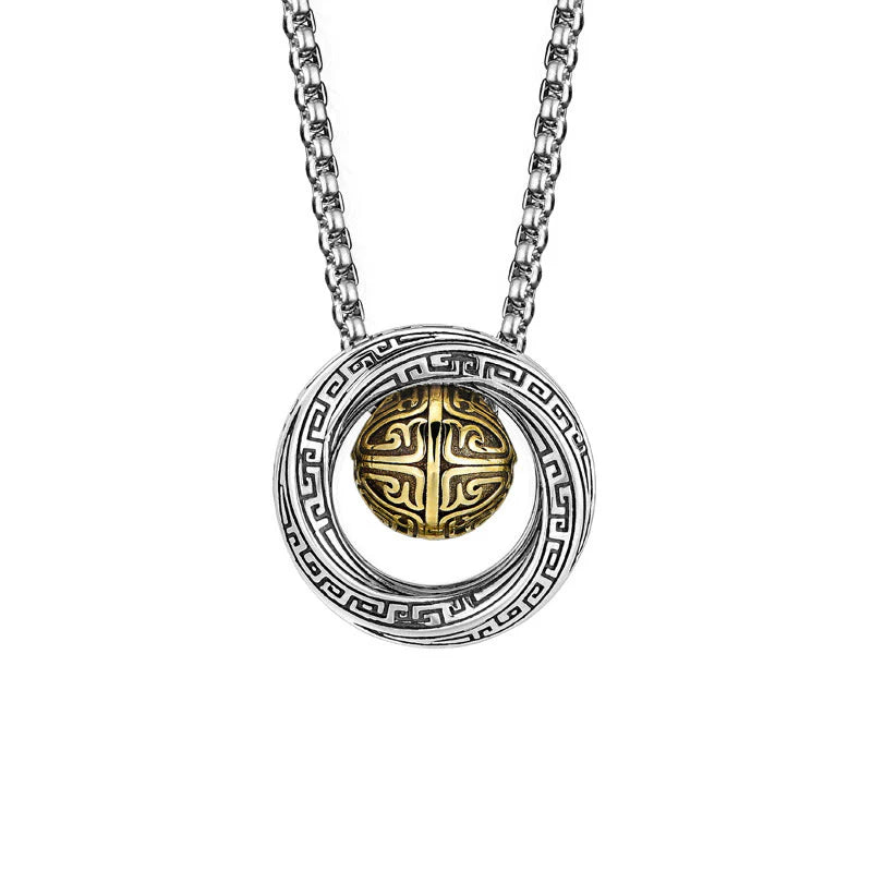 Mobius Lucky Bead Copper Wealth Necklace Pendant