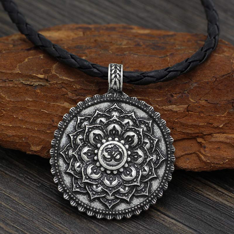 Six True Words Love Peace Flower Pattern Necklace (Extra 35% Off | USE CODE: FS35)