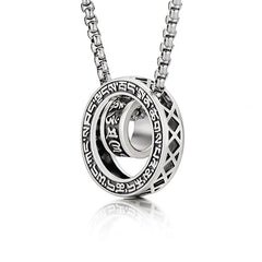 Tibetan Om Mani Padme Hum Carved Necklace Pendant