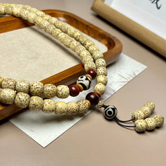 108 Mala Beads Bodhi Seed Dzi Bead Evil-Repelling Bracelet