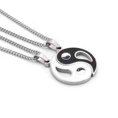 2pcs Yin Yang Pendant Couple Necklaces