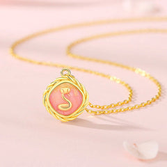 925 Sterling Silver Year Of The Snake Golden Snake Luck Bracelet Necklace Pendant