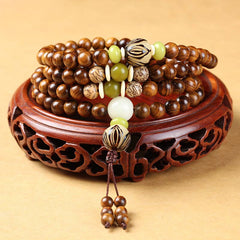 Tibetan Rosewood Mala Protection Calm Bracelet