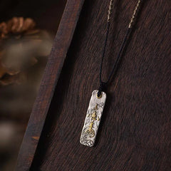 Making A Fortune Chinese Character Copper Coin Wealth Necklace Pendant