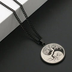 The Tree of Life Titanium Steel Connection Necklace Pendant