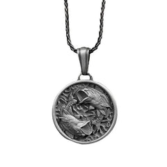 Pure Tin Polished Koi Fish Wealth Necklace Pendant