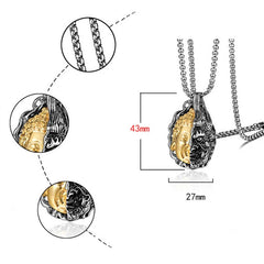 Half Buddha Half Devil Powerful Necklace