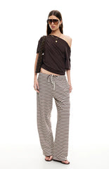 Lioness Bloom Dark Chocolate Stripe Pants