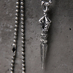 925 Sterling Silver Dorje Vajra Enlightenment Necklace Pendant
