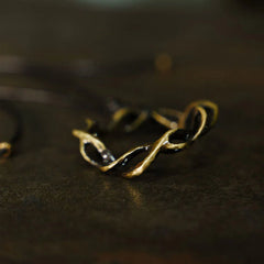 Vintage Copper Brass Handmade Luck Necklace Pendant