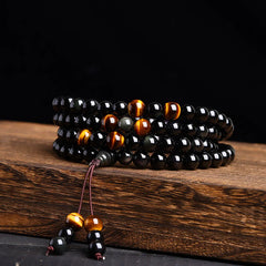 108 Mala Beads Black Obsidian Ice Obsidian Fulfillment Bracelet