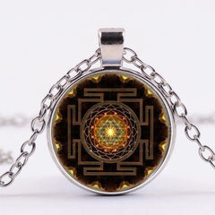 Sacred Yantra Time Gemstone Necklace