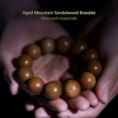 Sandalwood Wood Bead Healing Mala Bracelet